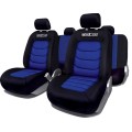 Κάλυμμα καθισμάτων Πολυεστερικό μπλε-μαύρο 4τμχ Sparco Καλύμματα αυτοκινήτου